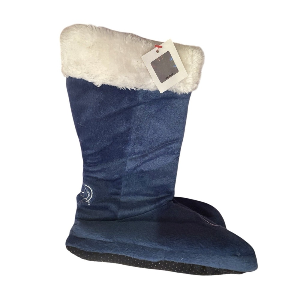 Penn State Nittany Lions Mid Calf Slippers Womens Sz 9 - 10 Large Blue White NWT